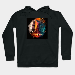 Bright abstract illustration of Lord of the rings Hoodie